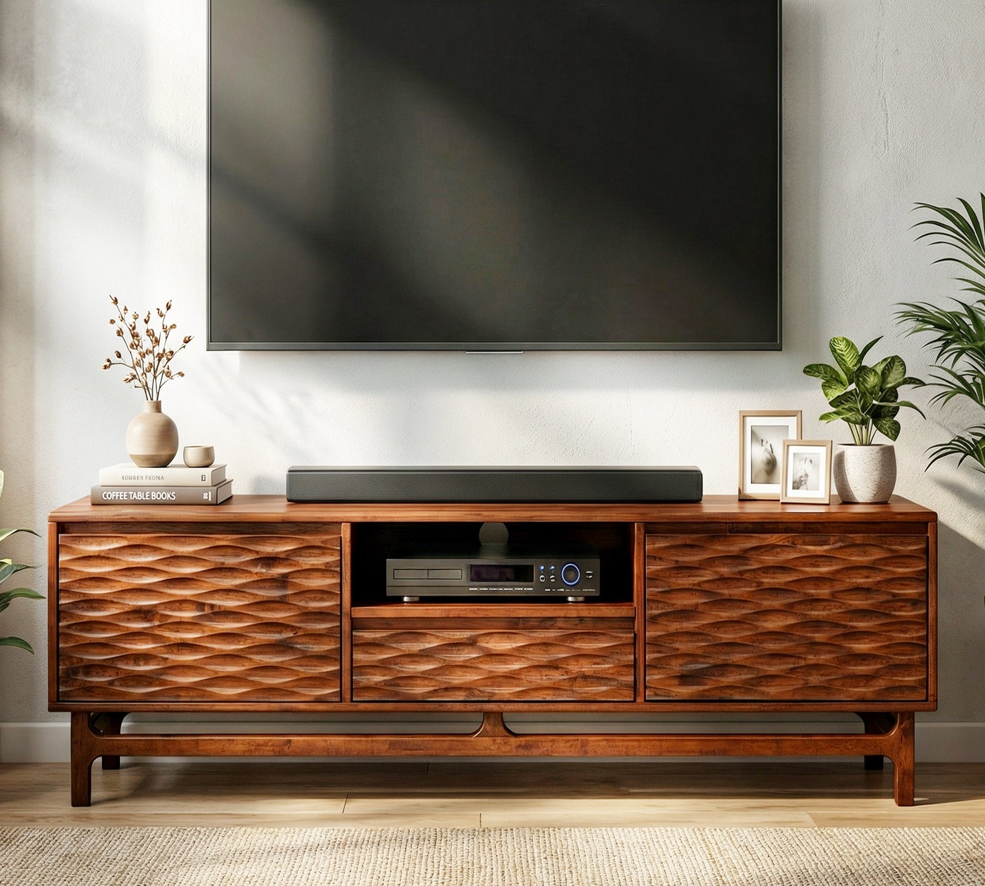 Elara Solid Wood TV Stand