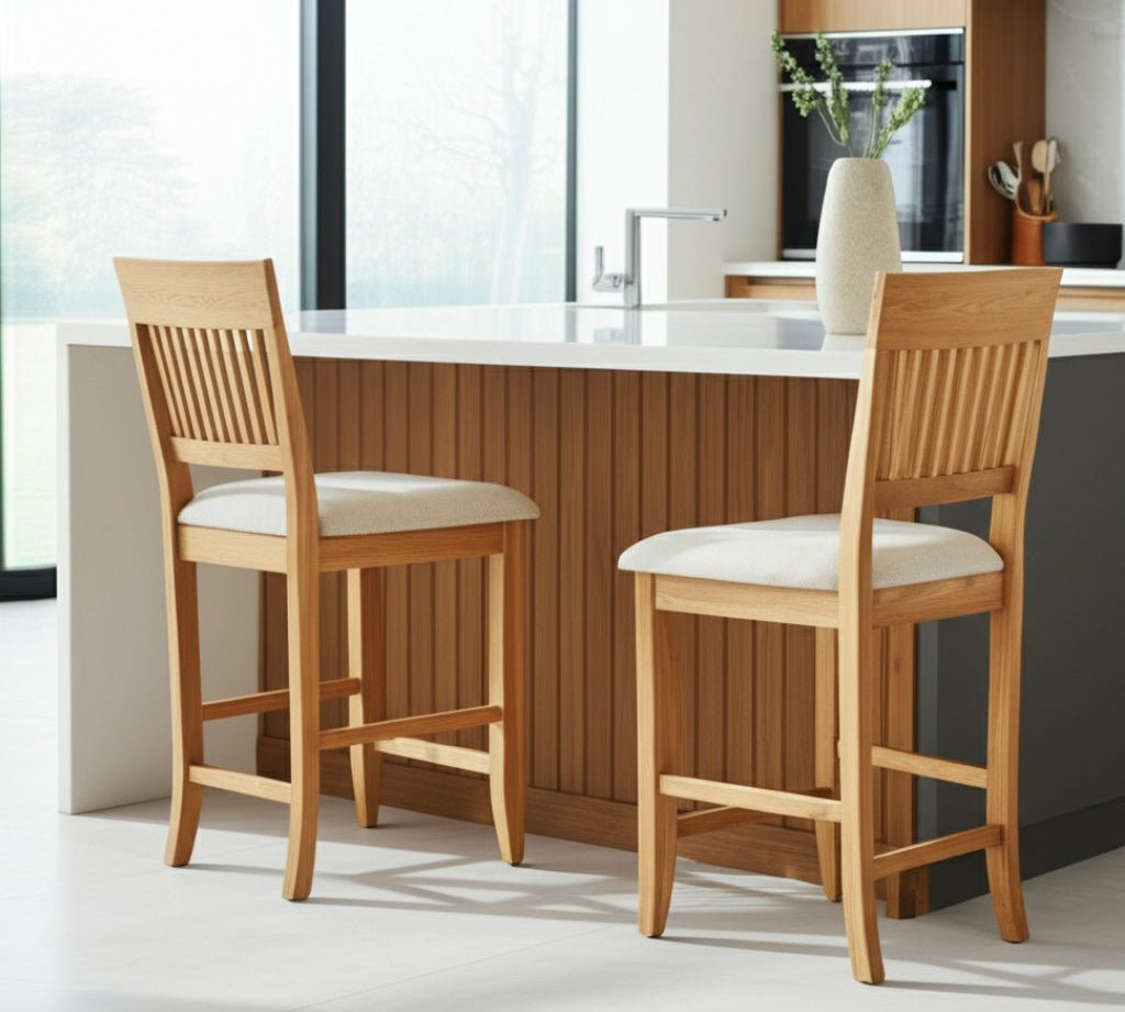 Aspen Pub Chairs, Antique Natural (Set of 2)