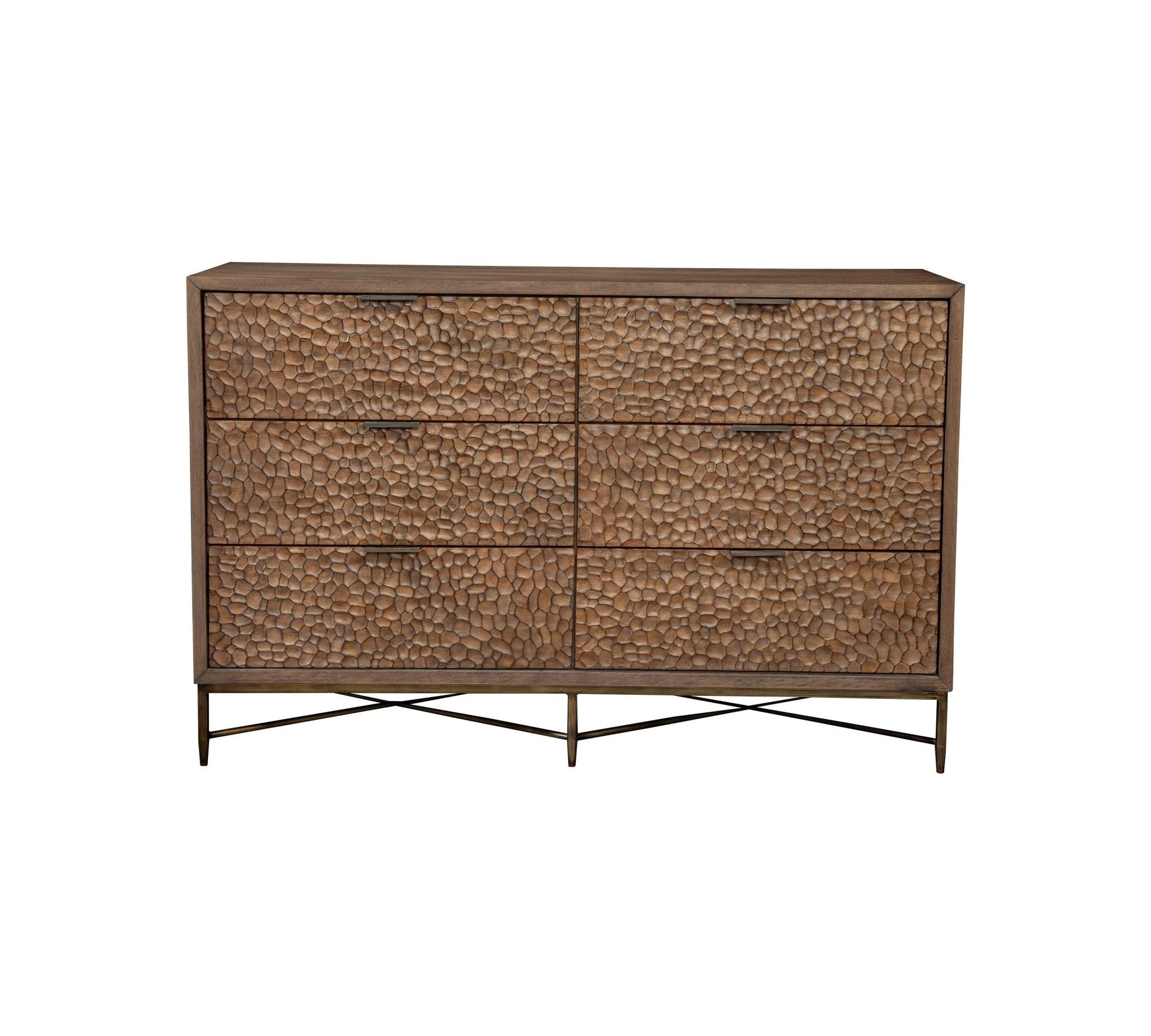 Brown Pearl Dresser, Brown Bronze