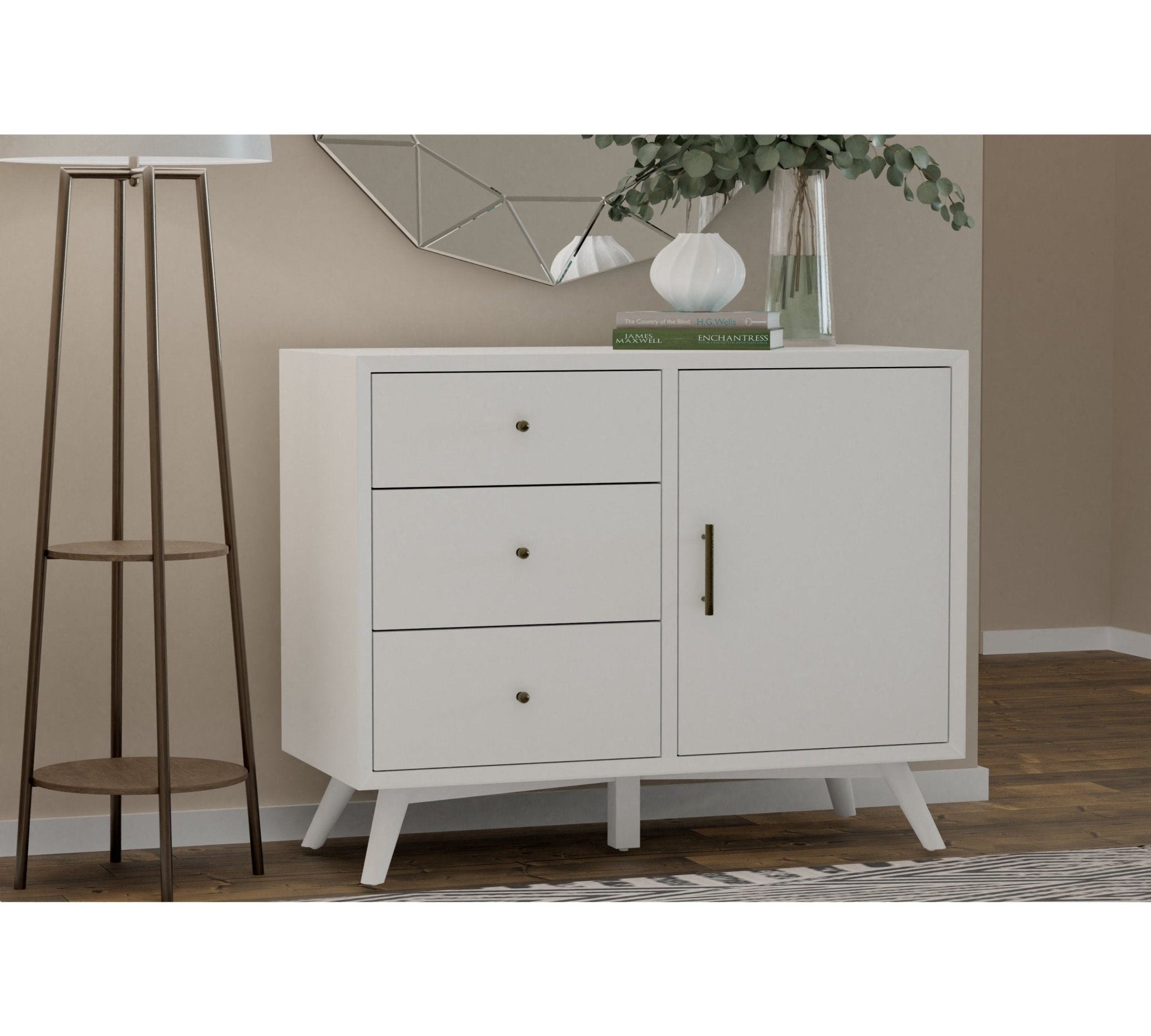 Flynn Accent Cabinet, White