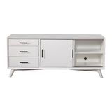 Flynn Large TV Console, White