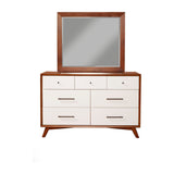 Flynn Mirror, Chestnut/White