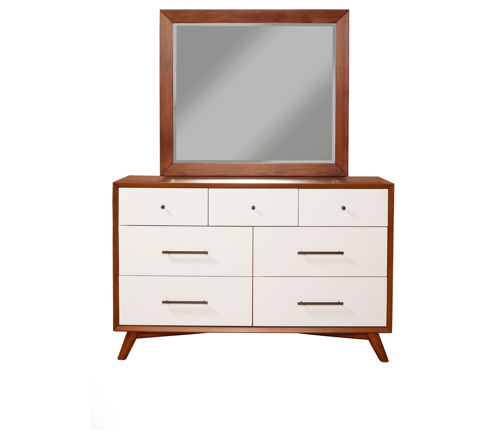 Flynn Mirror, Chestnut/White