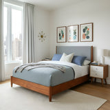 Flynn Nightstand, Chestnut/White