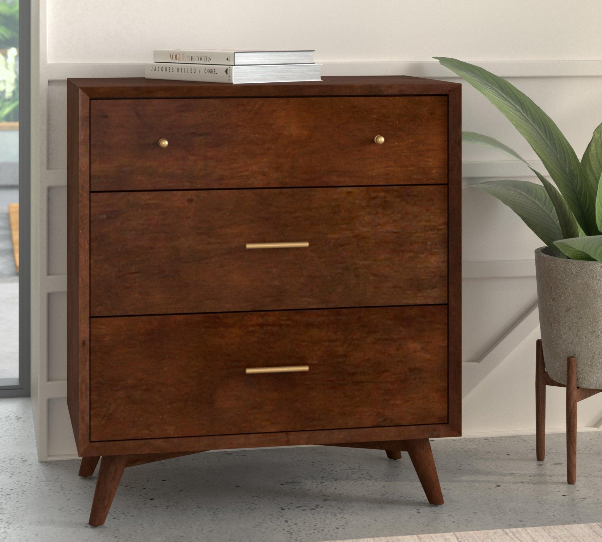 Flynn Small Chest, Walnut
