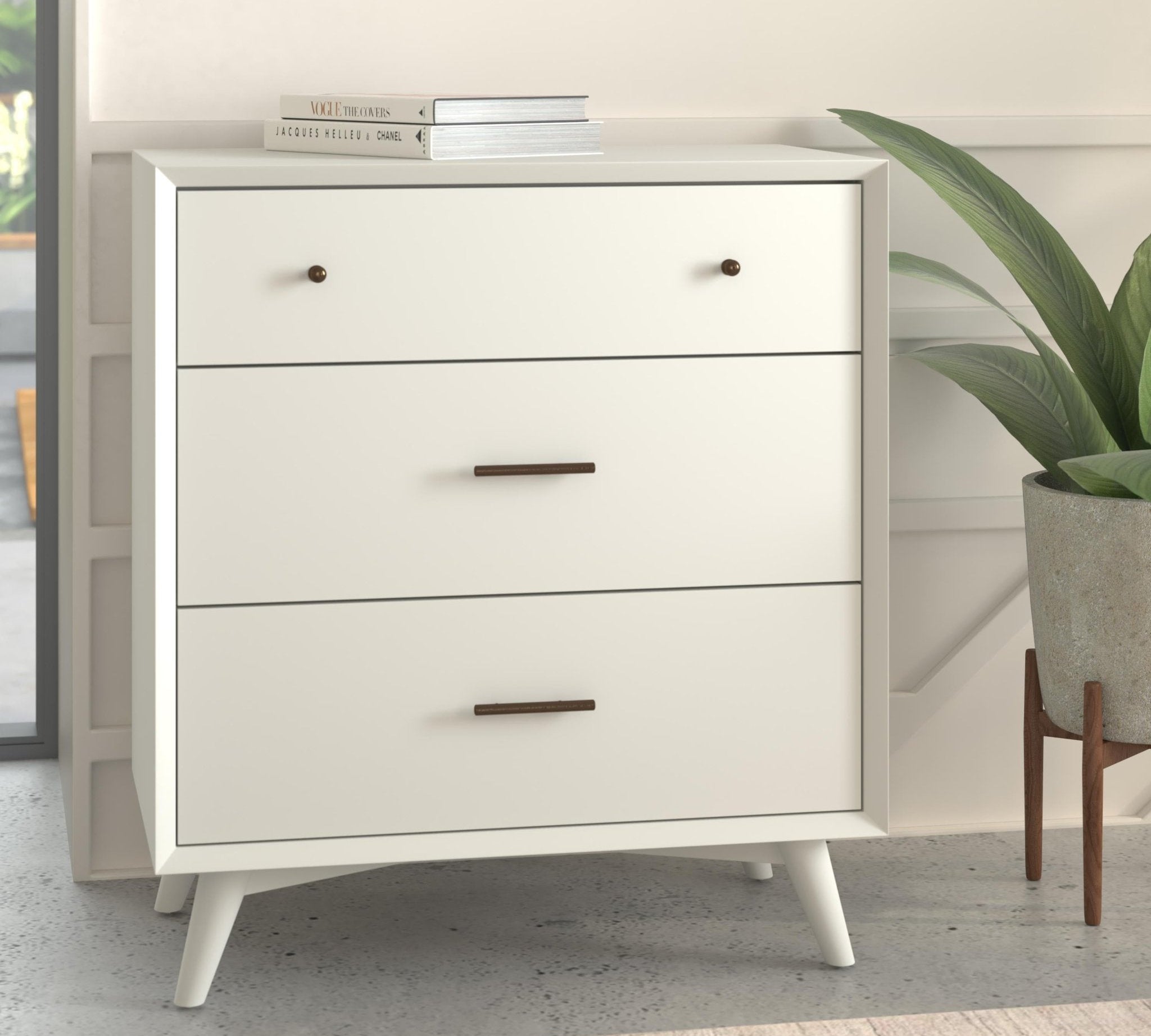Flynn Small Chest, White
