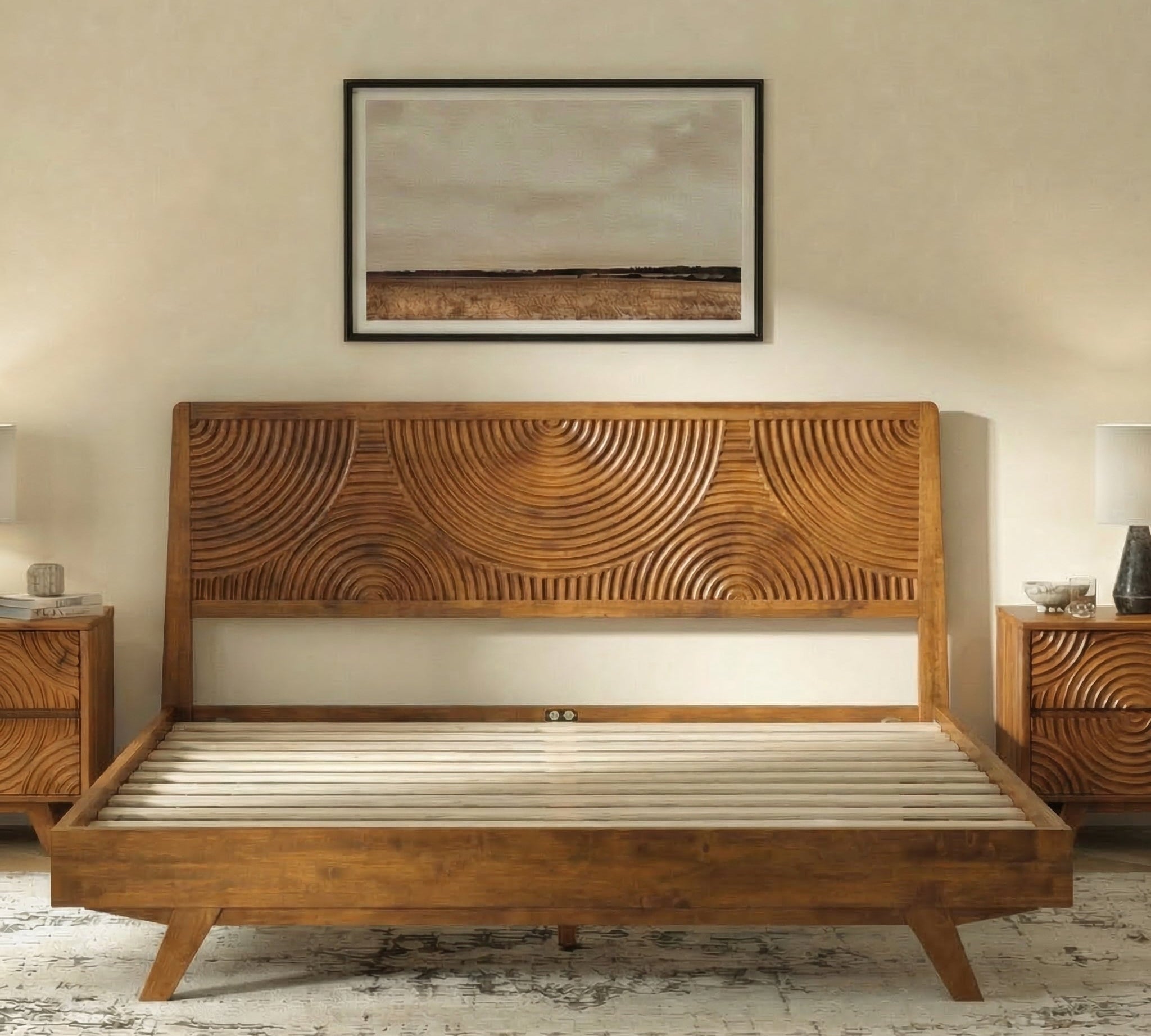 Harmony Solid Wood Bed Frame