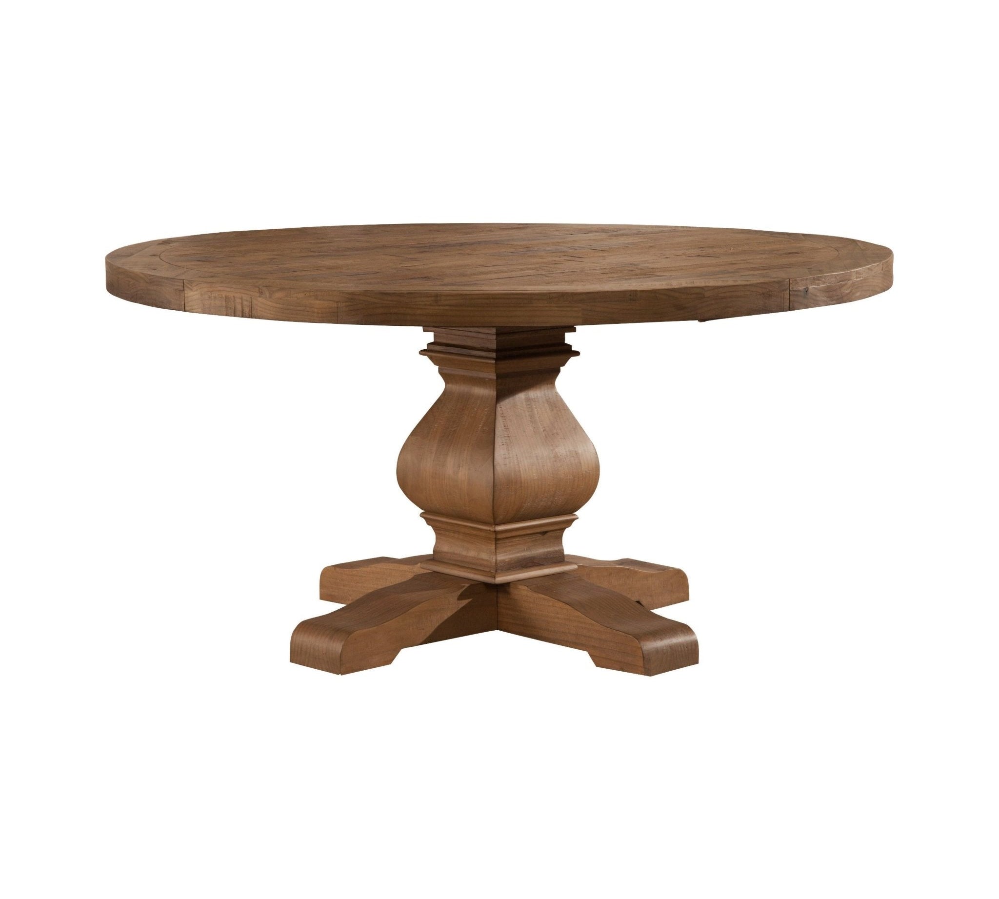 Kensington Round Dining Table, Reclaimed Natural