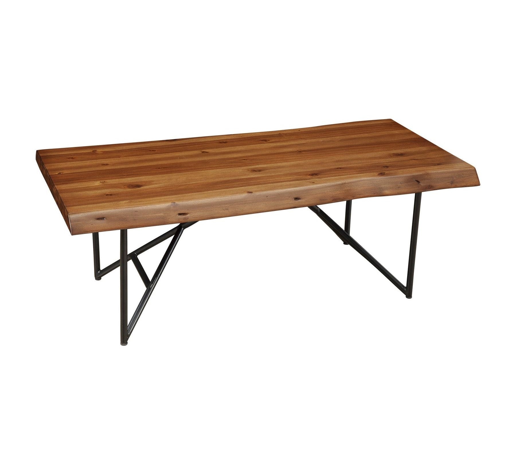 Live Edge Coffee Table, Light Walnut
