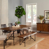 Live Edge Dining Table, Light Walnut