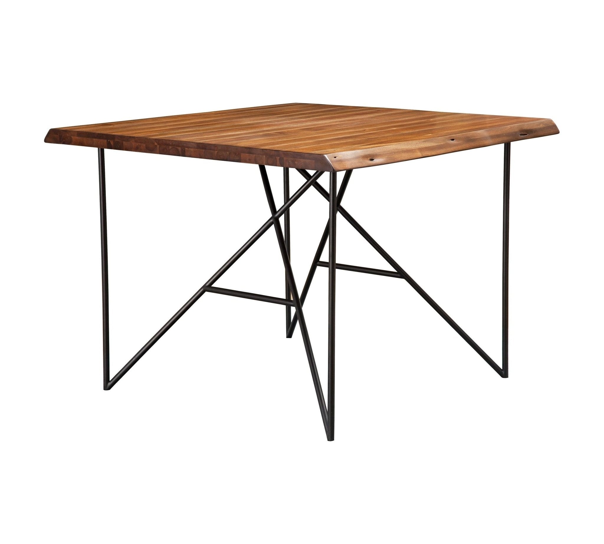 Live Edge Pub Table, Light Walnut