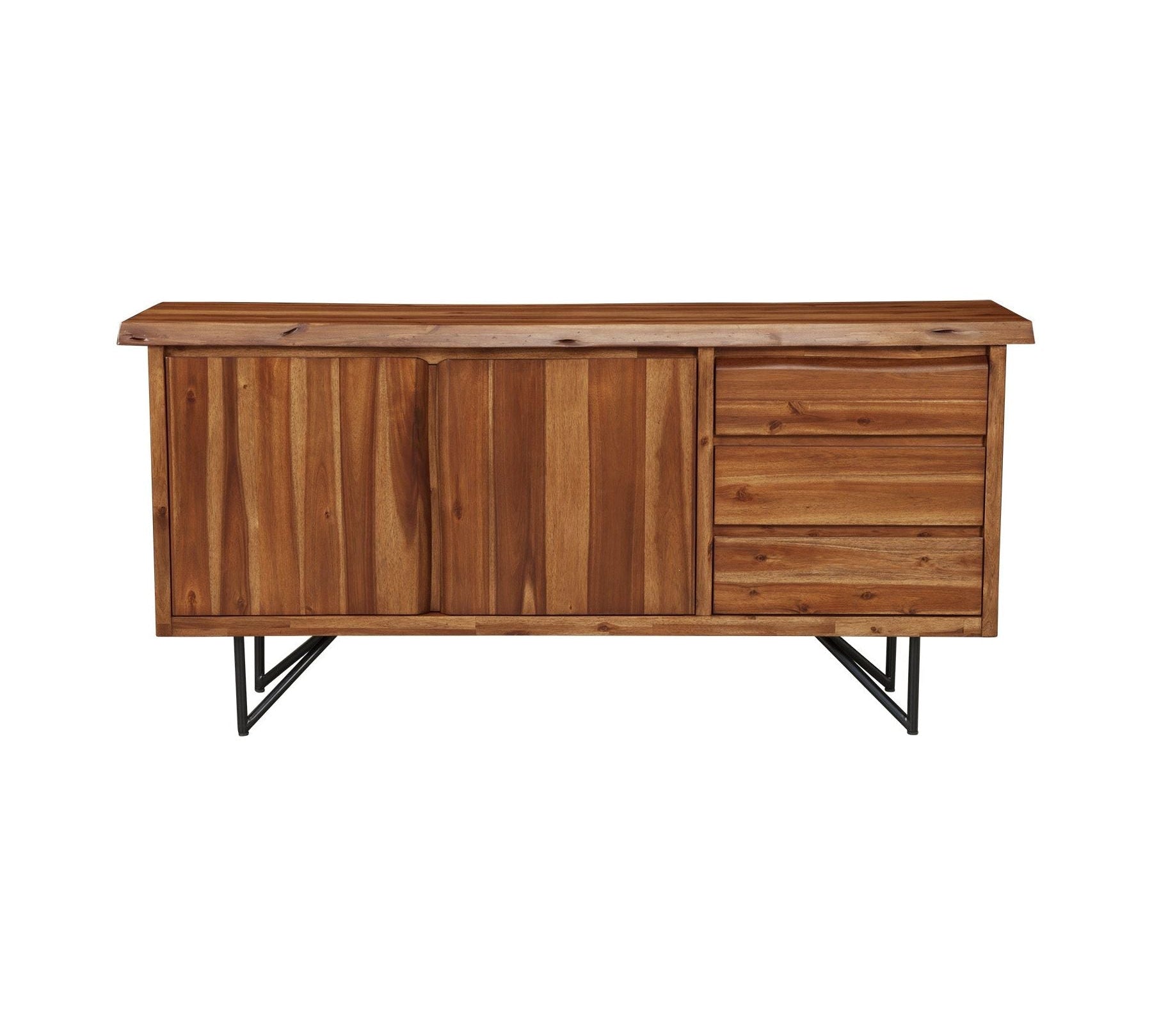 Live Edge Server, Light Walnut