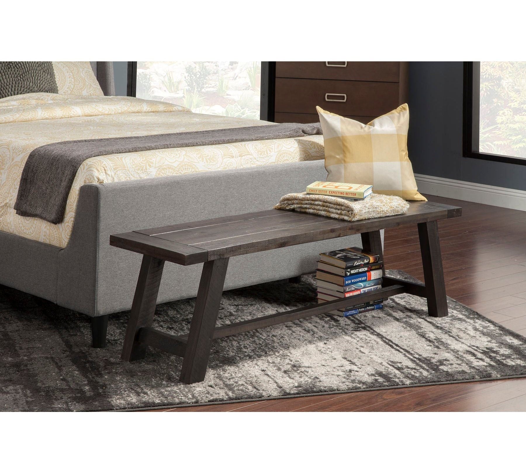 Newberry Bench, Salvaged Grey