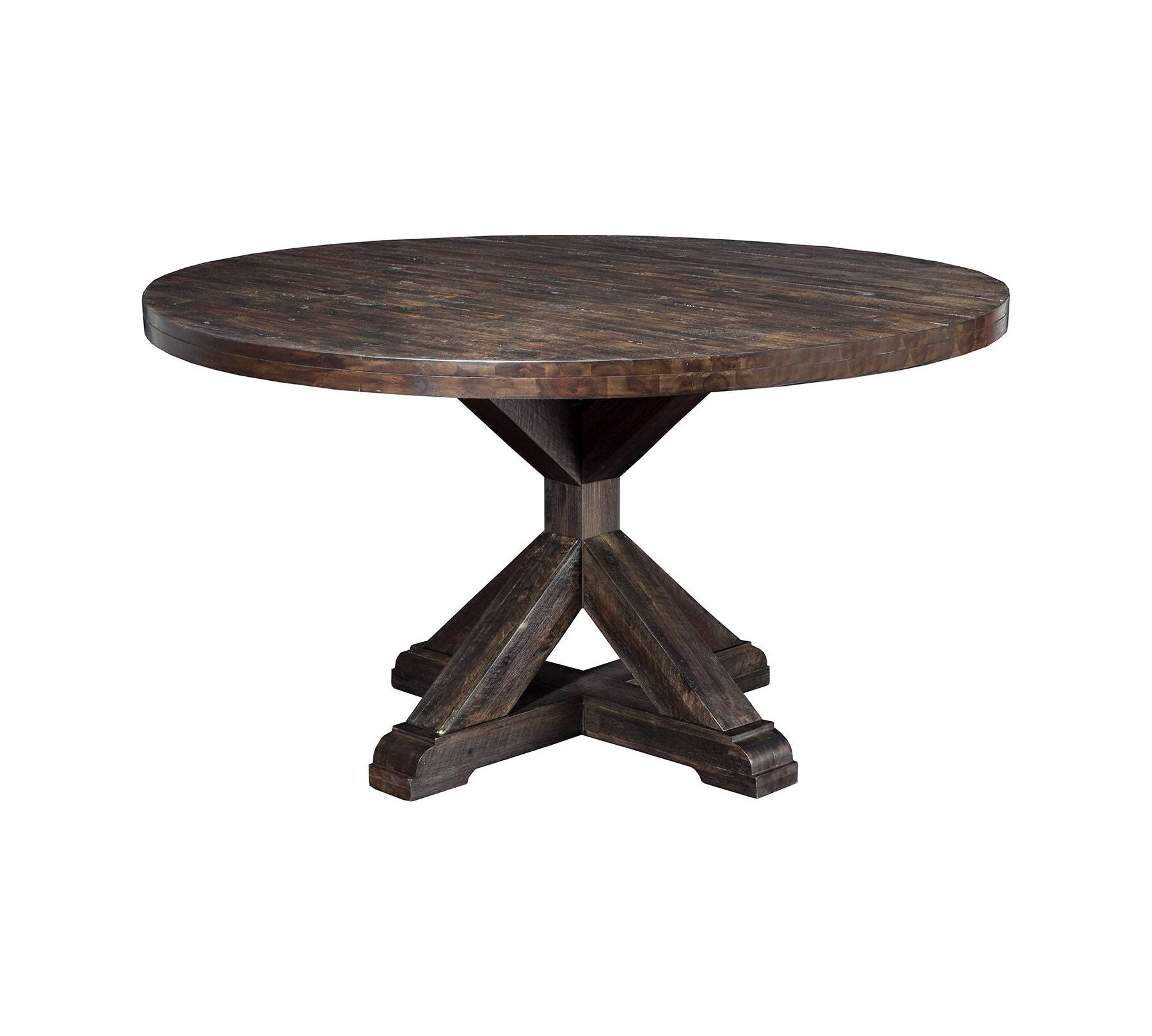 Newberry Round Dining Table, Salvaged Grey