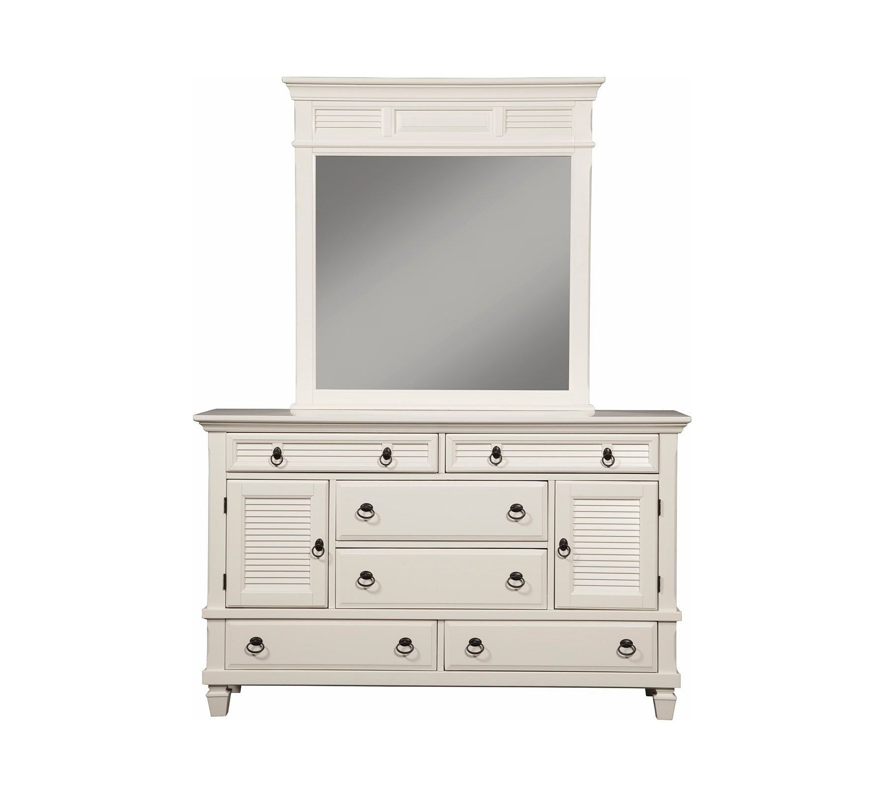 Winchester Mirror, White