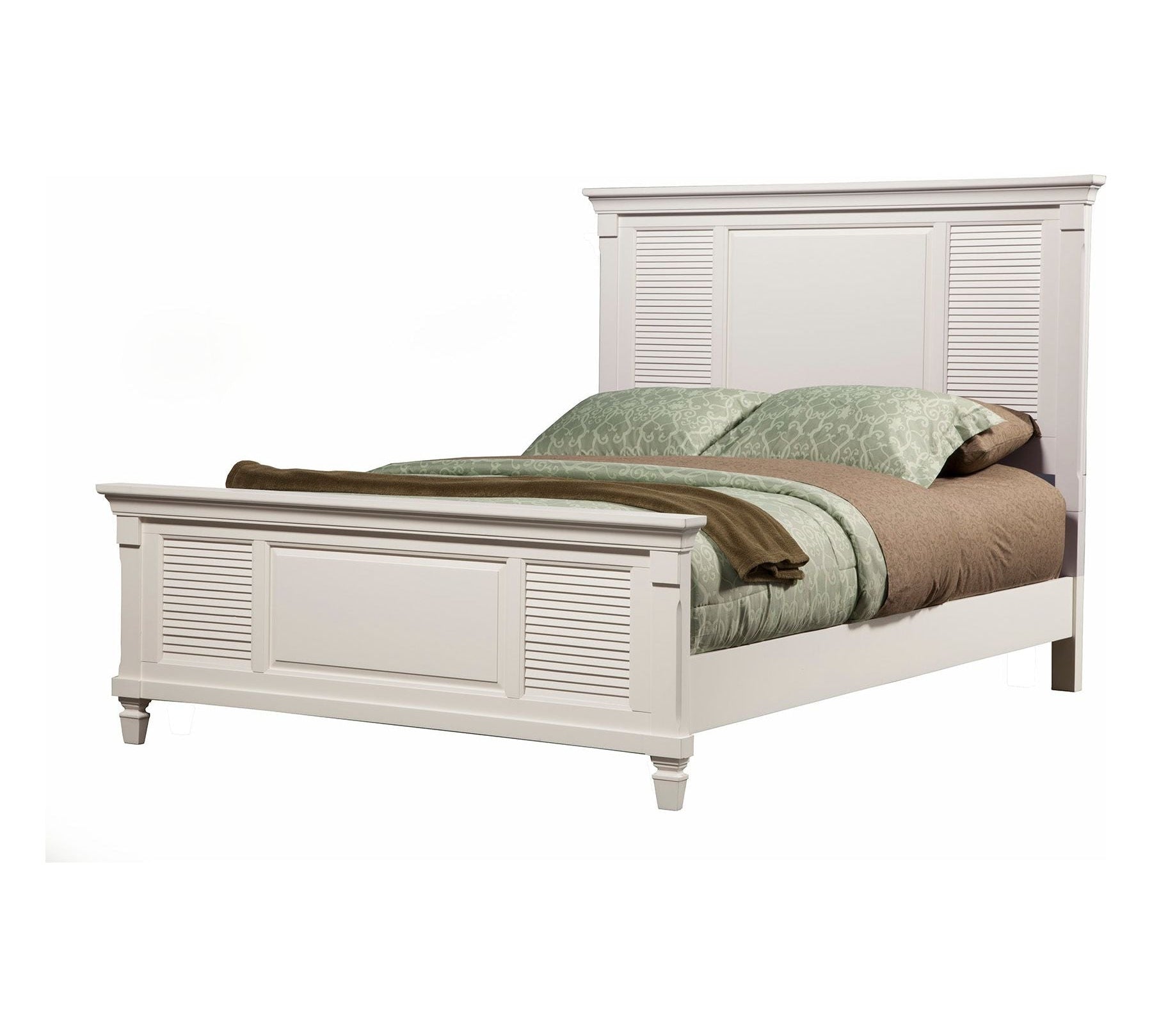 Winchester Shutter Panel Bed, White