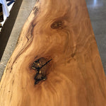 Wood Metal and Beyond - CUSTOM Live Edge Sycamore Wood Waterfall Bench / Coffee Table BENCH - Divine Consign Furniture Store 
