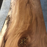 Wood Metal and Beyond - CUSTOM Live Edge Sycamore Wood Waterfall Bench / Coffee Table BENCH - Divine Consign Furniture Store 