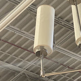 Chandeller Silver with 8 White Shades LIGHTING