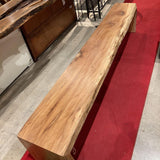 Wood Metal and Beyond - CUSTOM Live Edge Sycamore Wood Waterfall Bench / Coffee Table BENCH - Divine Consign Furniture Store 