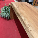 Wood Metal and Beyond - CUSTOM Live Edge Sycamore Wood Waterfall Bench / Coffee Table BENCH - Divine Consign Furniture Store 